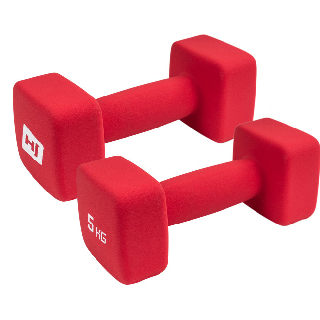 Гантелі для фітнесу неопренові квадратні Hop-Sport HS-V050DS 2х5кг