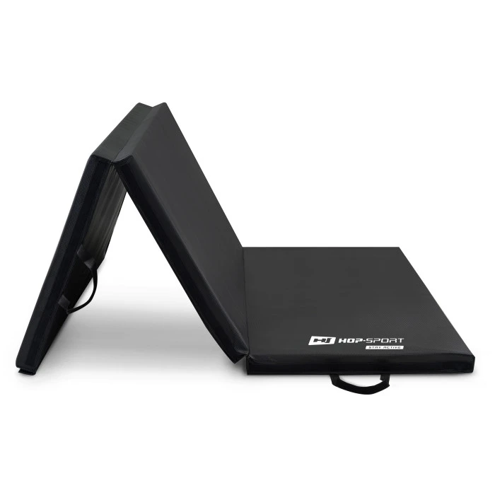 Мат гимнастический Hop-Sport HS-095FM жесткий с липучкой 5см черный