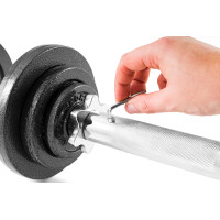 Гантели металлические Hop-Sport 2х15кг с удлиненным грифом