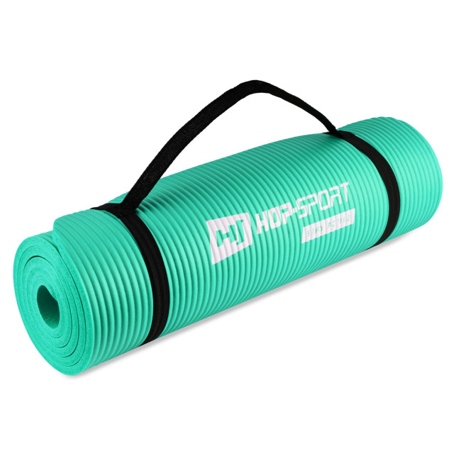 Мат для фитнеса и йоги Hop-Sport HS-N010GM 1см бирюзовый