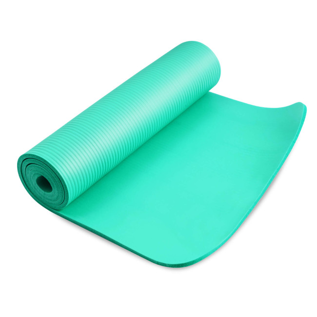 Мат для фитнеса и йоги Hop-Sport HS-N010GM 1см бирюзовый