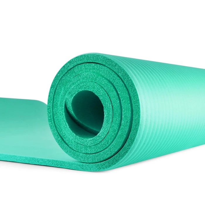 Мат для фітнесу та йоги Hop-Sport HS-N010GM 1см бірюзовий