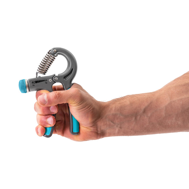 Еспандер регульований Hop-Sport 10-40кг HS-P040HG сіро-блакитний