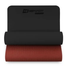Килимок для фітнесу TPE 0,6см HS-T006GM чорно-червоний