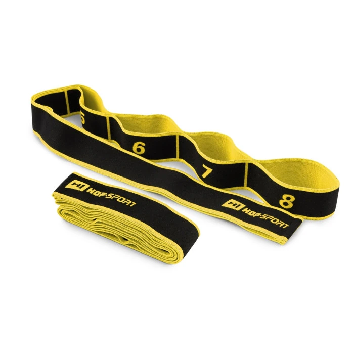 Резинка для фитнеса с петлями 12-30кг HS-N904GB желтая