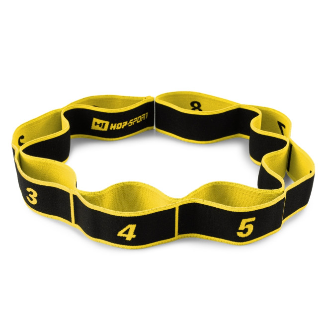 Резинка для фитнеса с петлями 12-30кг HS-N904GB желтая