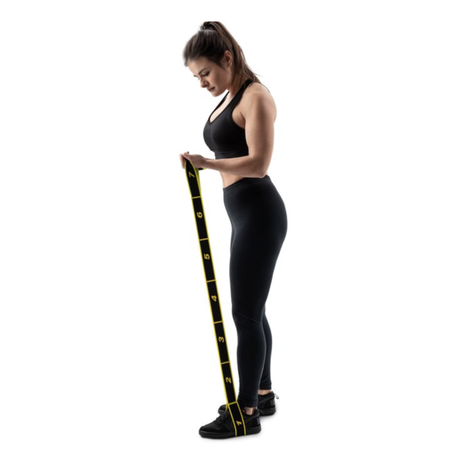 Резинка для фитнеса с петлями 12-30кг HS-N904GB желтая