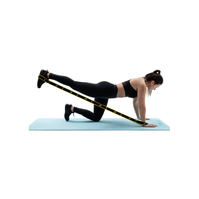 Резинка для фитнеса с петлями 12-30кг HS-N904GB желтая