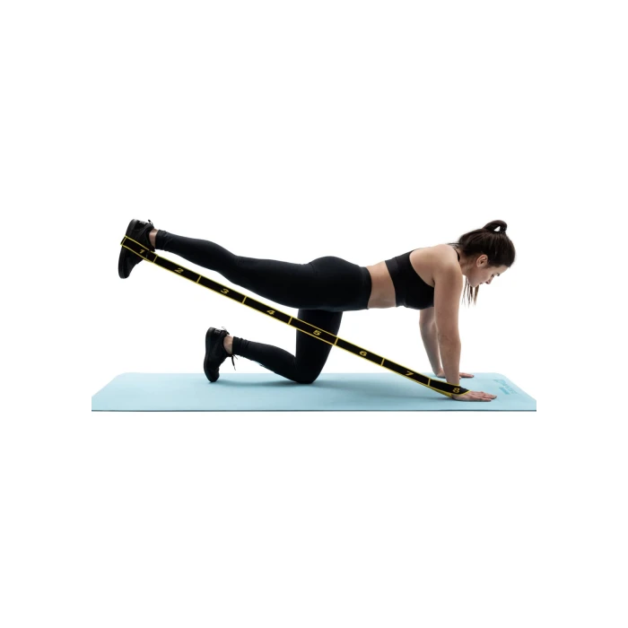 Резинка для фитнеса с петлями 12-30кг HS-N904GB желтая