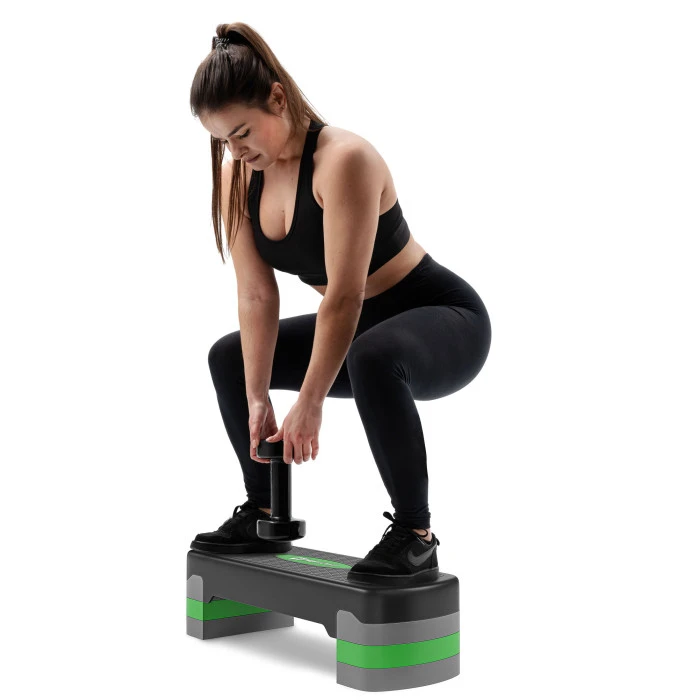 Степ платформа Hop-Sport HS-PP020AS чорно-зелена