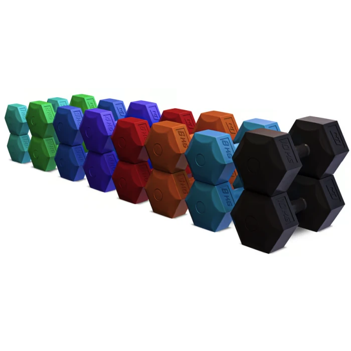 Гантели для фитнеса композитные Hop-Sport HS-C100DS 2х10кг черный