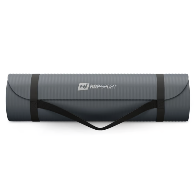 Коврик для йоги Hop-Sport HS-NB010GM NBR 1см графитовый