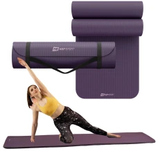 Коврик для йоги Hop-Sport HS-NB015GM NBR 1,5см баклажанный
