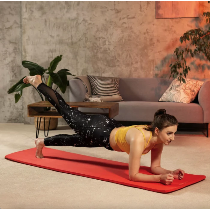 Коврик для йоги Hop-Sport HS-NB020GM NBR 2см яскраво-червоний