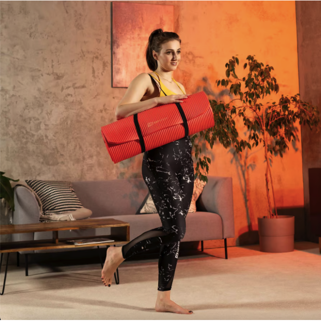 Коврик для йоги Hop-Sport HS-NB020GM NBR 2см яскраво-червоний