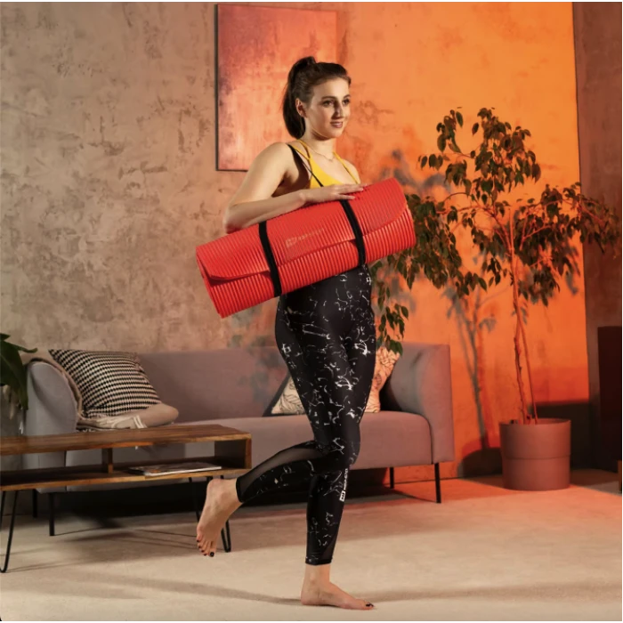 Коврик для йоги Hop-Sport HS-NB020GM NBR 2см яскраво-червоний