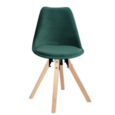 Стілець Saida Jumi у скандинавському стилі з дерев'яними ніжками зелений