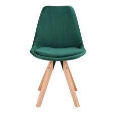Стілець Saida Jumi у скандинавському стилі з дерев'яними ніжками зелений