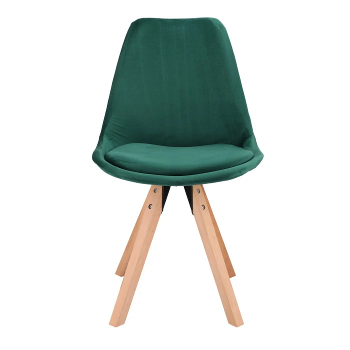 Стілець Saida Jumi у скандинавському стилі з дерев'яними ніжками зелений