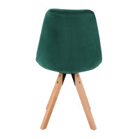 Стілець Saida Jumi у скандинавському стилі з дерев'яними ніжками зелений