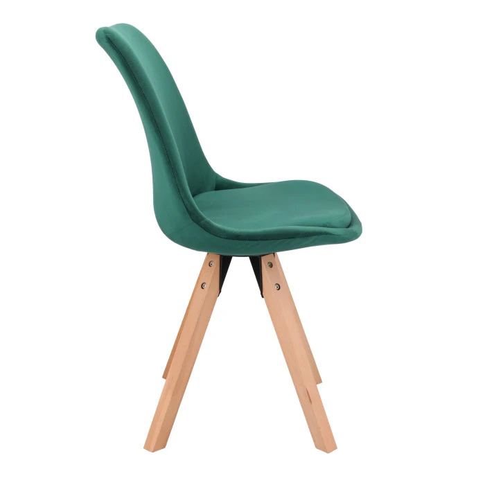 Стілець Saida Jumi у скандинавському стилі з дерев'яними ніжками зелений