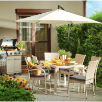 Парасоля садова Jumi Taup 300см кремовий