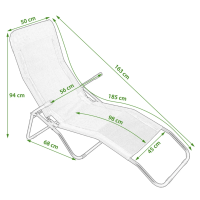 Кресло-шезлонг Jumi раскладной оранжевый