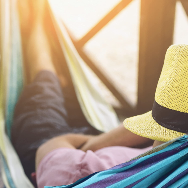 Гамак гавайський Jumi Garden тканинний з чохлом синій із зеленим