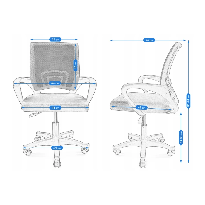 Офісне крісло Smart Jumi сірий