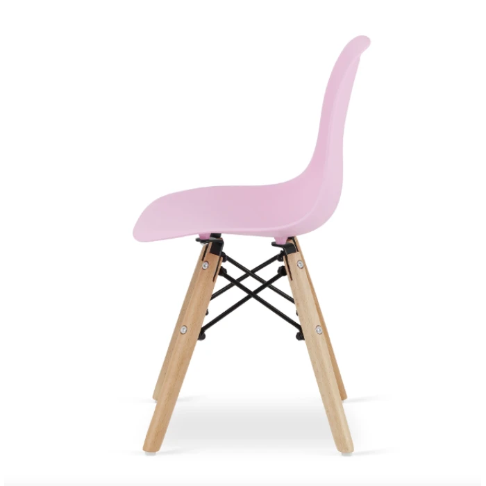 Дитячий стільчик Leobert Zubi зі спинкою рожевий