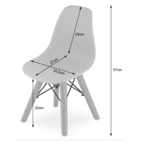 Детский стульчик Leobert Zubi со спинкой розовый