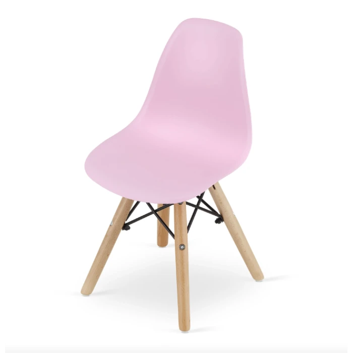 Дитячий стільчик Leobert Zubi зі спинкою рожевий