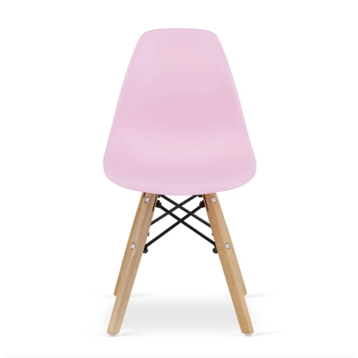 Дитячий стільчик Leobert Zubi зі спинкою рожевий