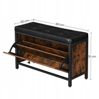 Тумба для взуття Leobert Fenster м'яким сидінням