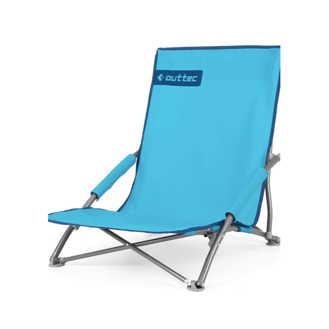 Раскладное кресло-лежак Outtec с чехлом бирюза
