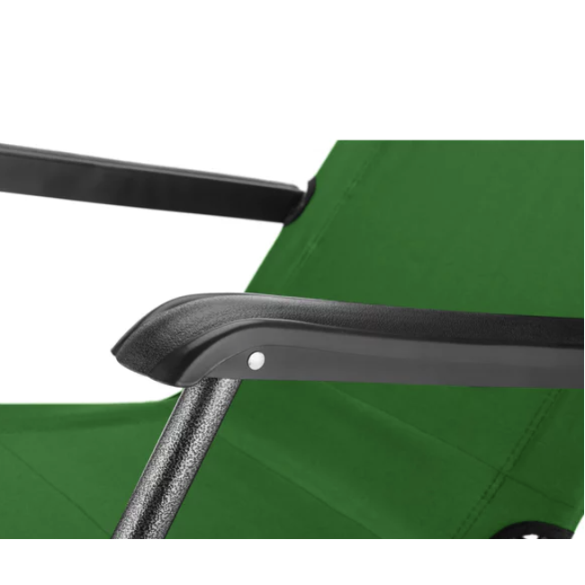 Шезлонг лежак Outtec раскладной зеленый