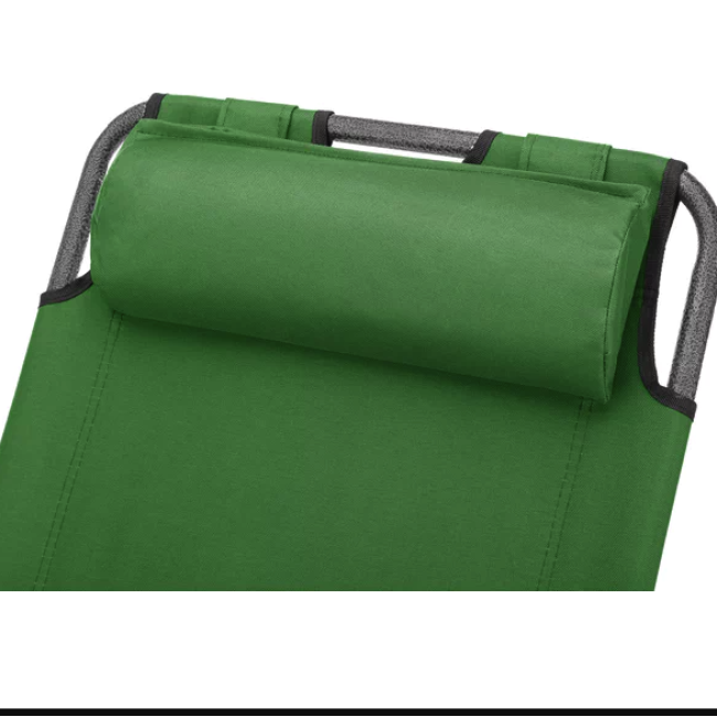 Шезлонг лежак Outtec раскладной зеленый