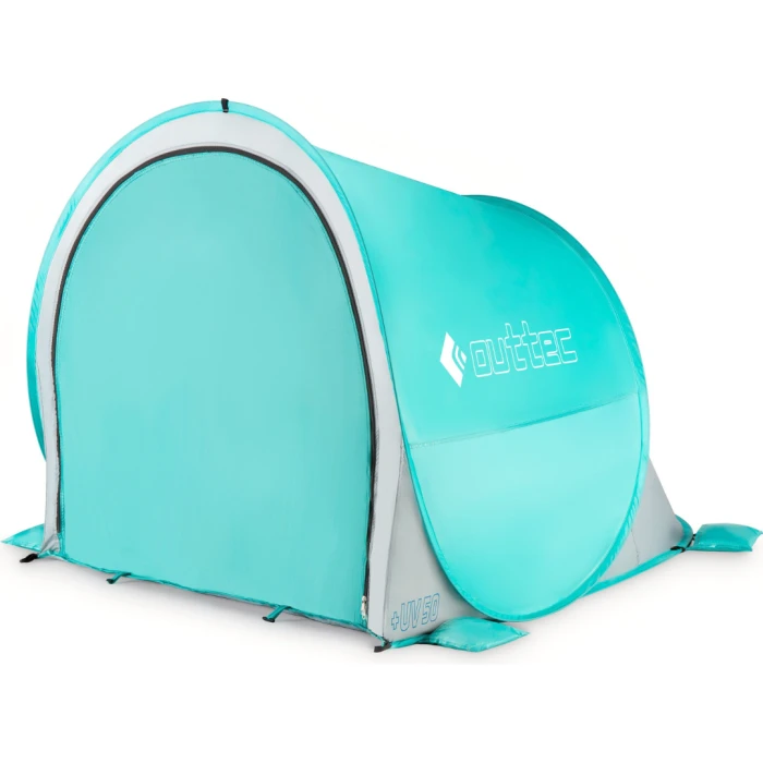 Саморозкладний намет-тент Outtec з блискавкою бірюзовий