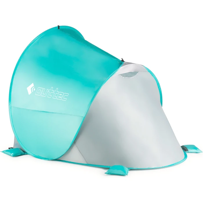 Саморозкладний намет-тент Outtec з блискавкою бірюзовий