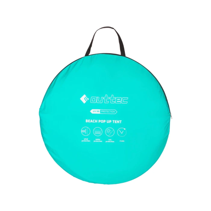 Саморозкладний намет-тент Outtec з блискавкою бірюзовий