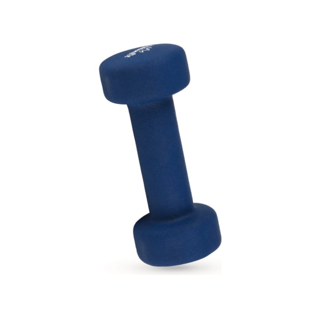 Гантели для фитнеса неопреновые Queenfit 2х2кг темно-синий