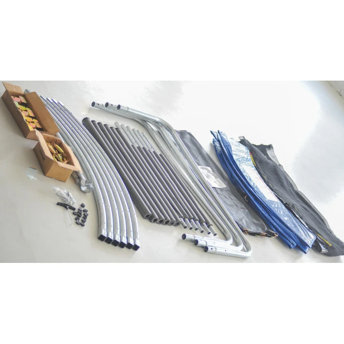 Батут SJ 4.5ft (140см) синій з зовнішньою сіткою