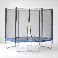 Батут SJ 4.5ft (140см) синій з зовнішньою сіткою