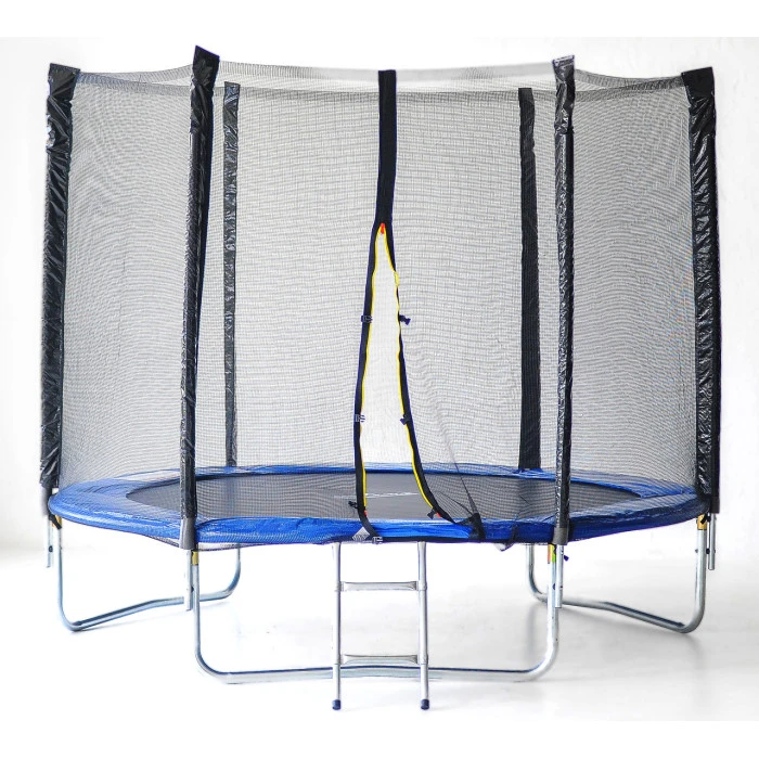 Батут SJ 4.5ft (140см) синій з зовнішньою сіткою