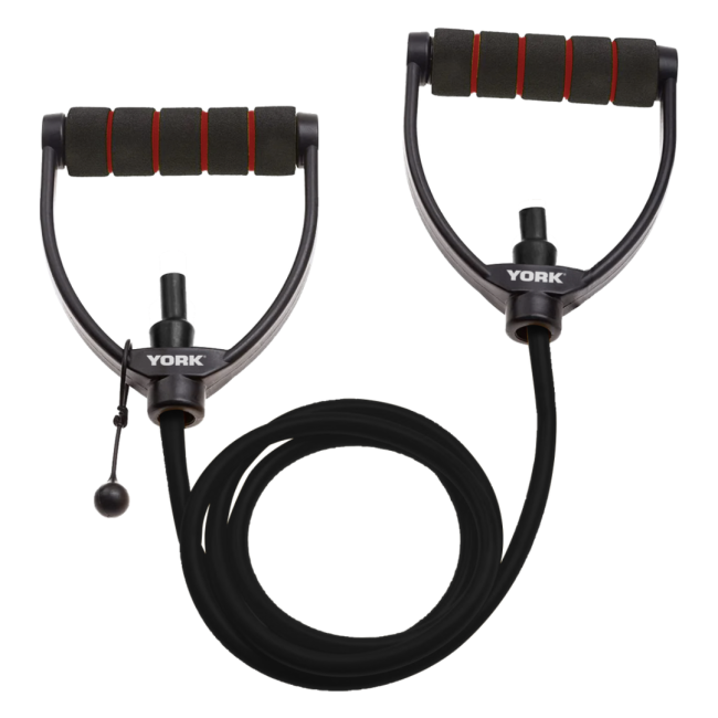 Эспандер трубчатый с ручками York XX-Heavy, черный.