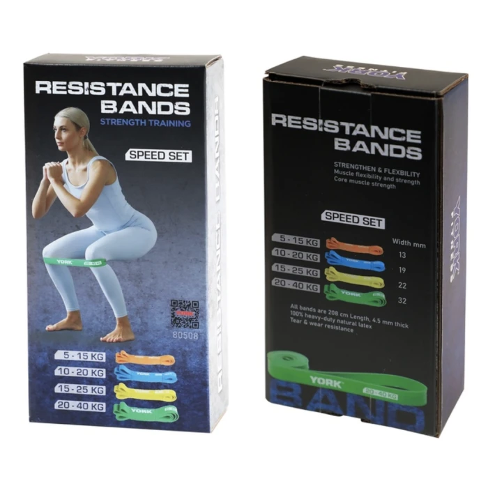 Набор резинок для фитнеса York Fitness 4 шт (5 – 40кг)