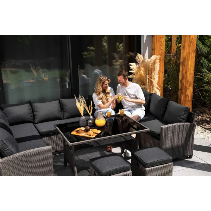 Набор садовой мебели Di Volio Livorno Серый/Графитный