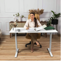 Компьютерный стол с регулируемой высотой Di Volio Biago белый