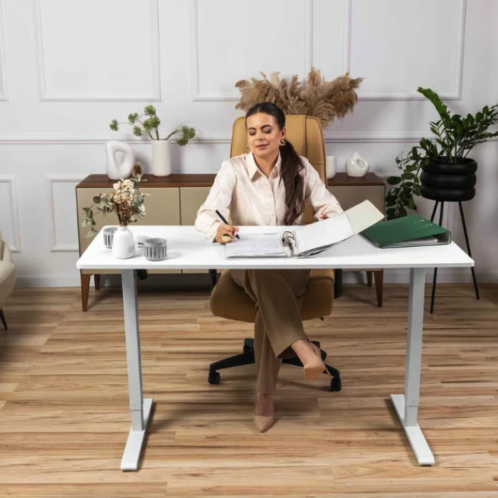 Компьютерный стол с регулируемой высотой Di Volio Biago белый