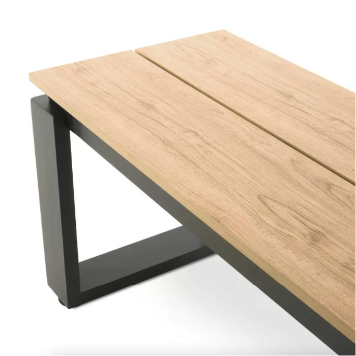 Набір садових меблів Di Volio Trento стіл + 2 лавки бежевий